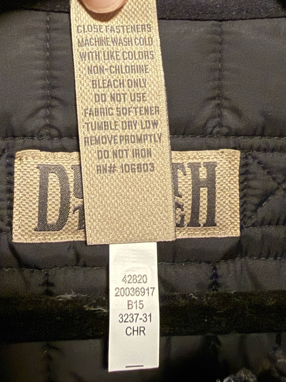 Duluth Men's Black Quilted Vest (XL) - Picture 6 of 9